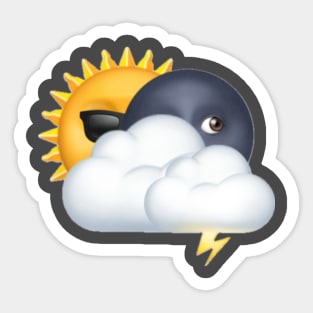 Stormy! 2024 Total Solar Eclipse Sticker